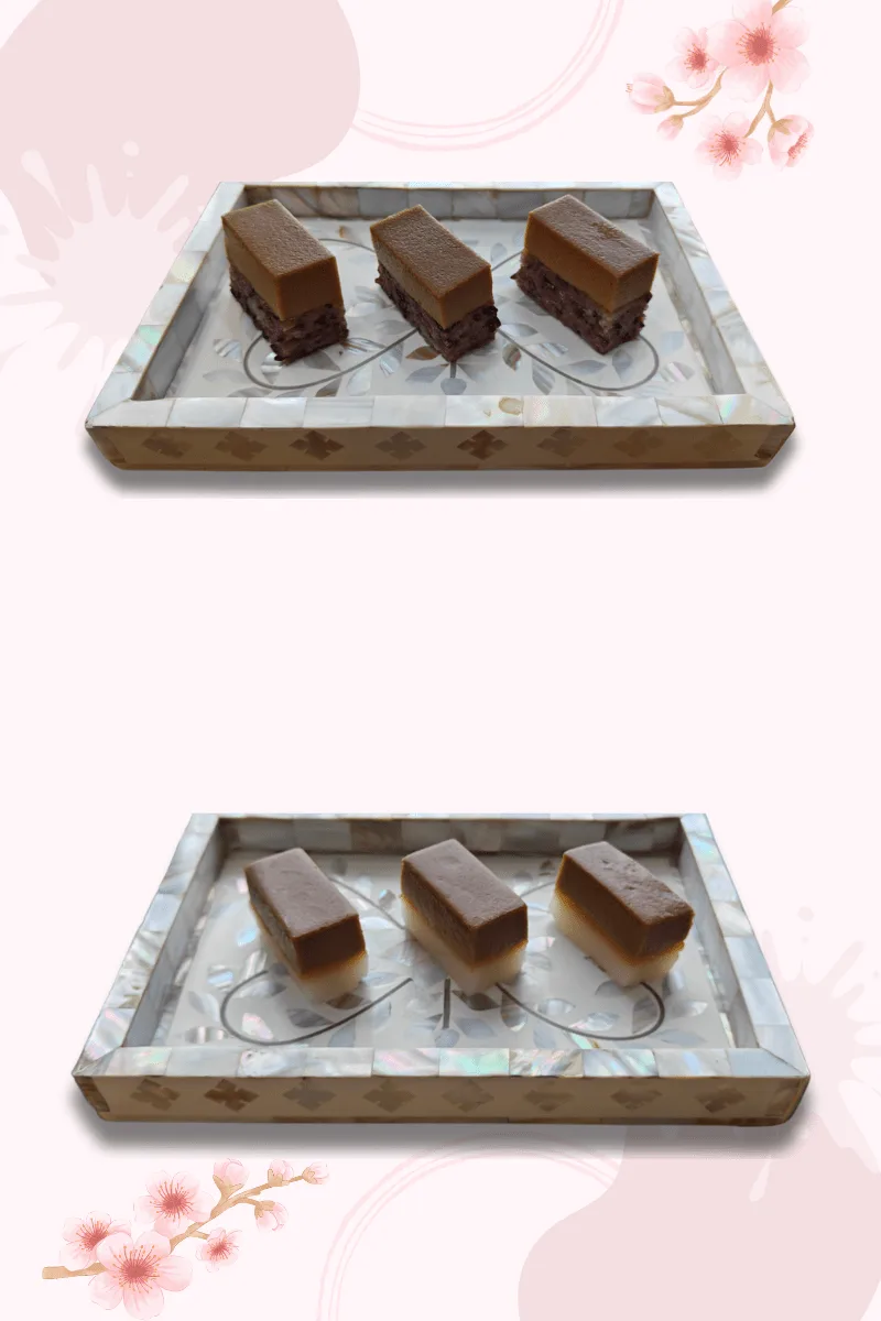 Gula Melaka Pulut Hitam Salat and Gula Melaka Custard Cassava