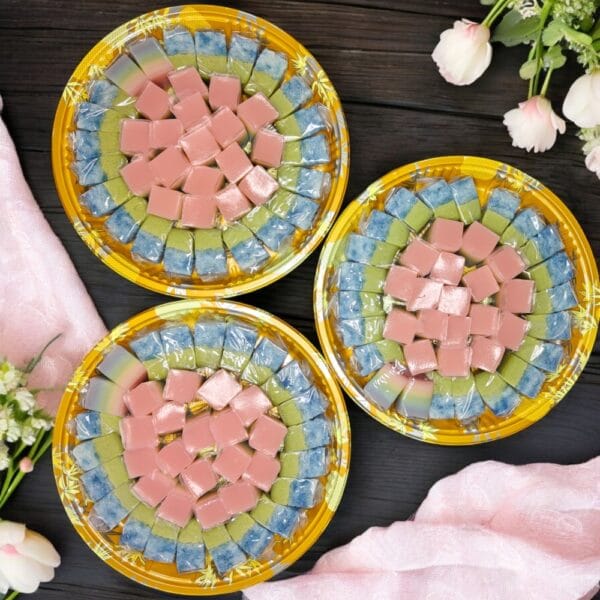 Premium Kueh Platter Pandan Rainbow