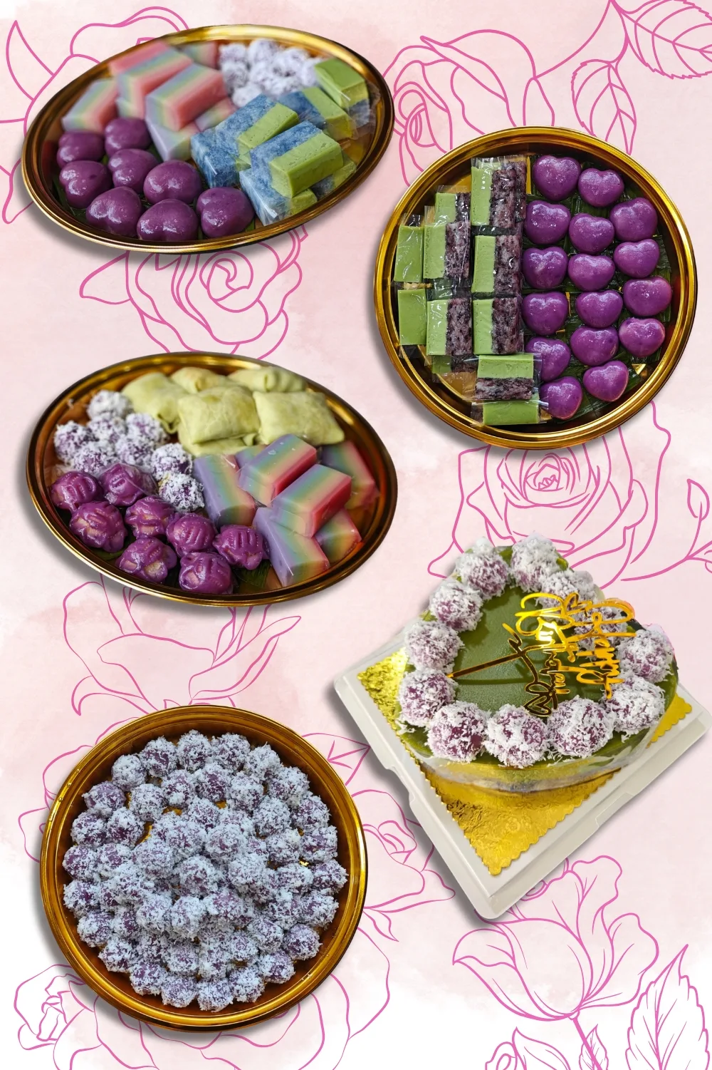 Nonya Kueh Multi Platter Display Types