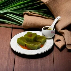 Pandan Kueh Kosui with Gula Melaka Essence