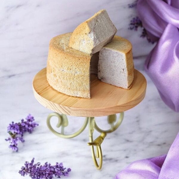 Yam Cloud Chiffon Cake Cut
