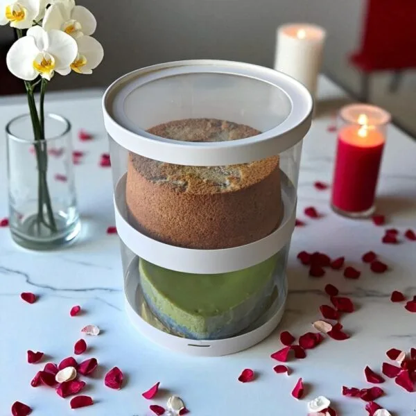 SG60 National Day Sweet Duo: Taro Chiffon & Pandan Heart Cake Set